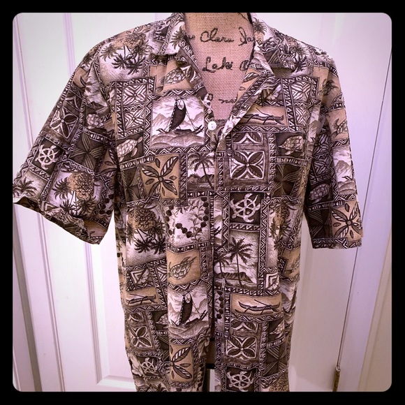 Camicia Hawaiana Uomo, Tessuto Leggero, A Maniche Corte, Con Colletto E Tasca, Stampa Tropicale